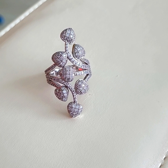 Rhinestone Resizable Ring - Picture 3 of 6